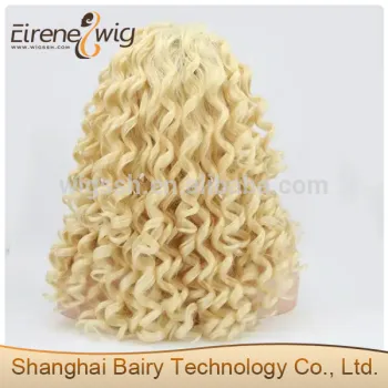 Eirene Star with Monroe classic short curly golden classic retro fluffy Marilyn Monroe wig