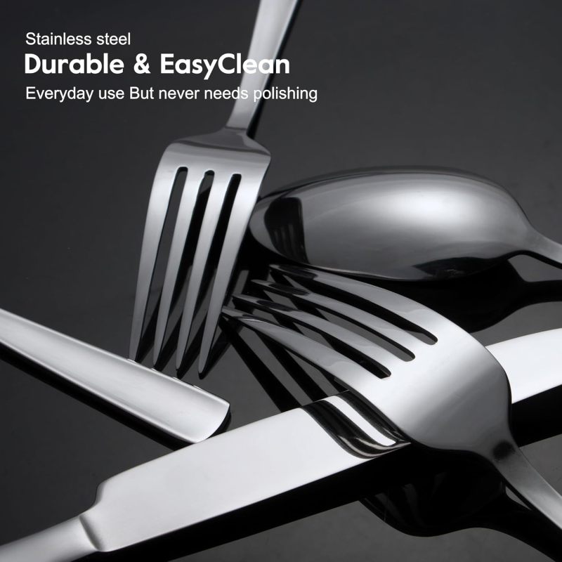45-Piece Silverware Set Flatware Cutlery Set Service for 8