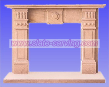 simple fireplace,china marble