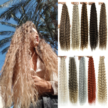 ZYR Synthetic Hair For Braids Crochet Deep Wave Deep Twist Braiding Hair Deep Wave Crochet Hair bulk Synthetic