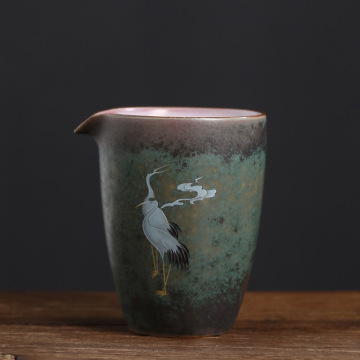 Retro kiln panggang pitcher teh keramik crane