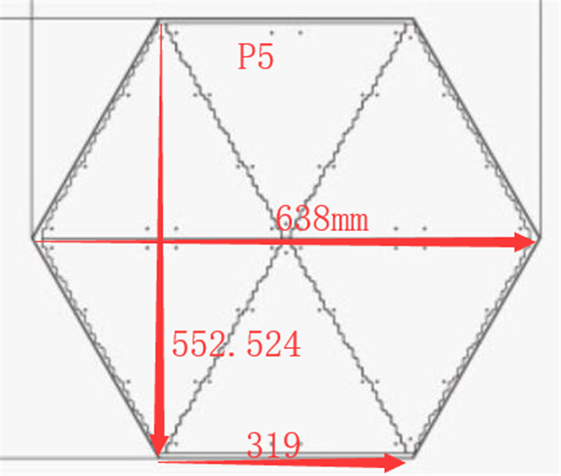 Hexagon Led Display 