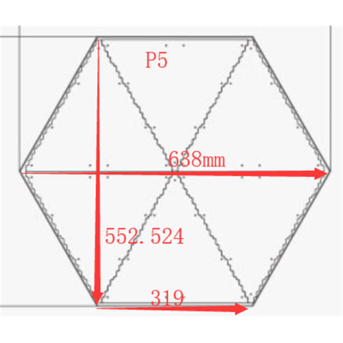 New night clube hexagon led display