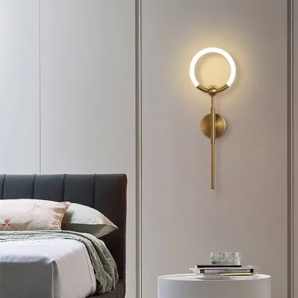 Copper Chinese Style Waterproof Wall Lights for Courtyard and Villa Exterior Lighting
