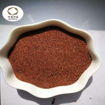 Garnet red 30-60 mesh blasting sand for rust cleaning sandblasting machine