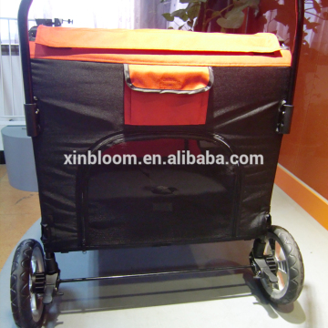 2016 pet stroller with big space can let your pet baby confortable and entring easy and sleeping well.