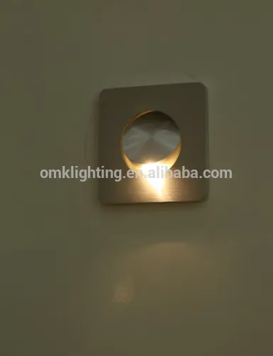 3W recessed Mini rotatable led wall light beding wall aiding lighting