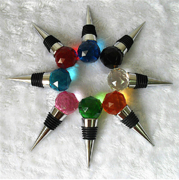 Colorful Crystal Diamond Wine Bottle Stopper - 2024 Wedding Gift