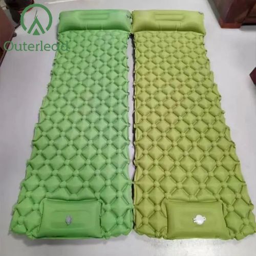 Single Blow Up Bed Foot Type Quick Inflatable Camping Folding Inflatable Bed Supplier