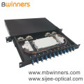 แผงแพทช์กล่องเลิกจ้างไฟเบอร์ LC 1U 24 แกน