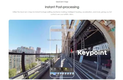 KanDao QooCam3: 5.7K Waterproof Panoramic Sport Action Camera with 62MP