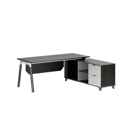 Industrial L Shape Office Desk: New Design Corner Computer Desk