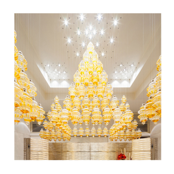 Gold Antique Handcrafted Chandeliers in Temples