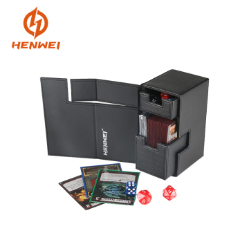 M2 leather card storage deck box