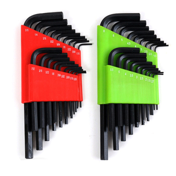 36 PCS L Forma Profesional Chrome Vanadium Extra Long Hex Key Allen Llenada Conjunto de llave "podría acortarse a:" Profesional 36 PCS Extra Long Hex Key Allen Llame Set - Chrome Vanadium