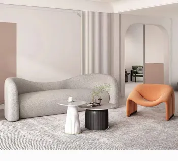 Italian Designer Three Seater with Armrests