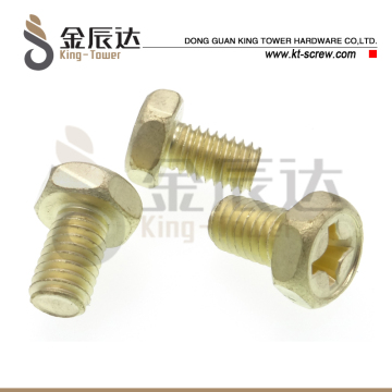dong guan screw factory hex phillip screw brass cooper screw