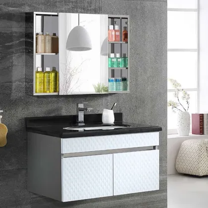 Modern Bathroom Vanity Cabinet with Washing Machine Storage