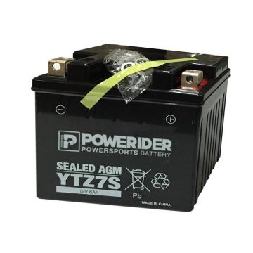 12V6AH мотоциклетная батарея YTZ7S Запечатанная свинцовая кислотная батарея