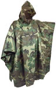 Military PVC Plastic Ponchos