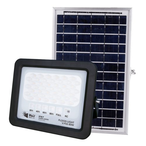 Lampu banjir solar mudah alih 80W