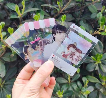 Full Color Printing: Custom Clear PVC Plastic Transparent Photo Business Cards