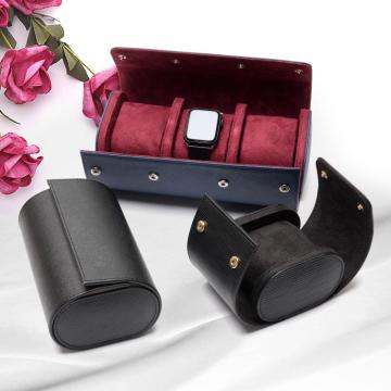 Water ripple pattern safe carrying single watch boxes