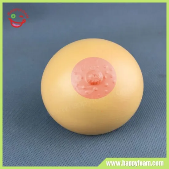 Breast Sex toy men's shape stress ball