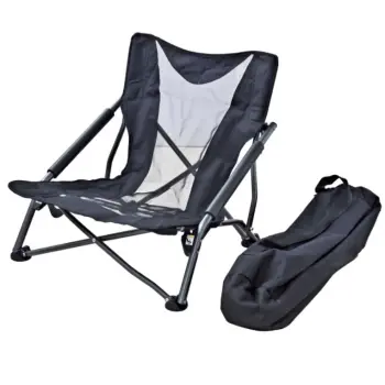 OEM Custom Outdoor Camping Beach Metal Frame 600D Oxford Fabric Portable Folding Fishing Chair