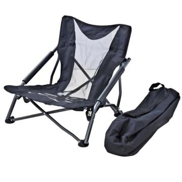 OEM Custom Outdoor Camping Beach Metal Frame 600D Oxford Fabric Portable Folding Fishing Chair