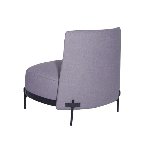 Modern Grey Fabric Tape Lounge Chair