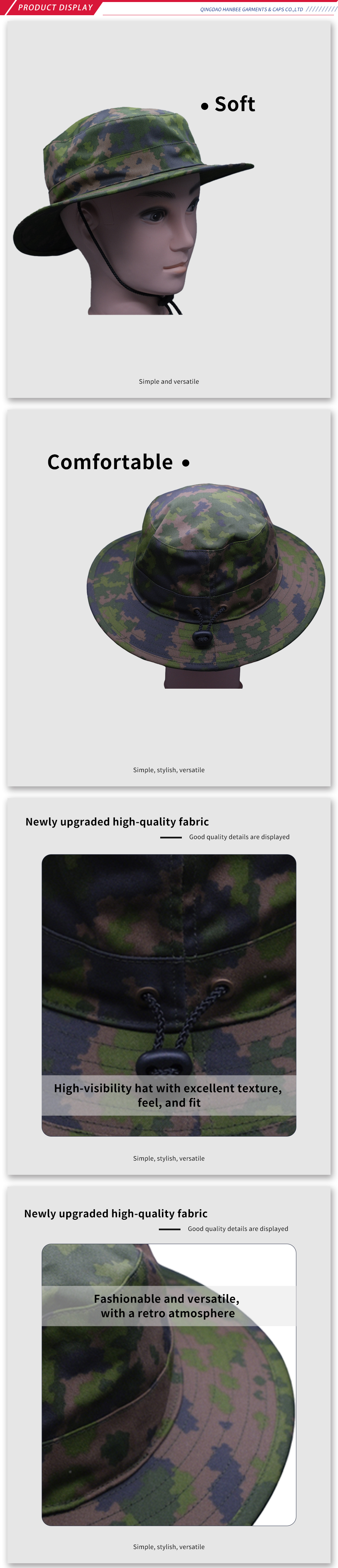 Camouflage Boonie Hat for Outdoor Adventure