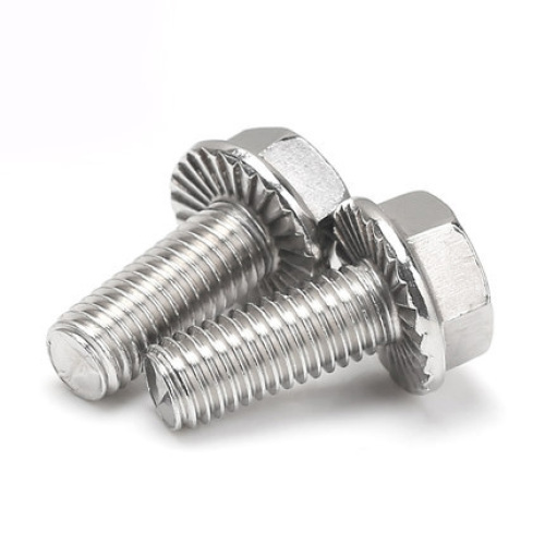 DIN6921 Chốt lục giác với mặt bích Knurled Flange Bolt