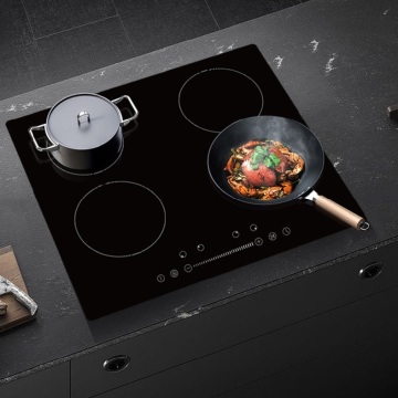 China Supplier 7000W Low Power Glass Top Plate 4 Burner Electric Induction Cooker