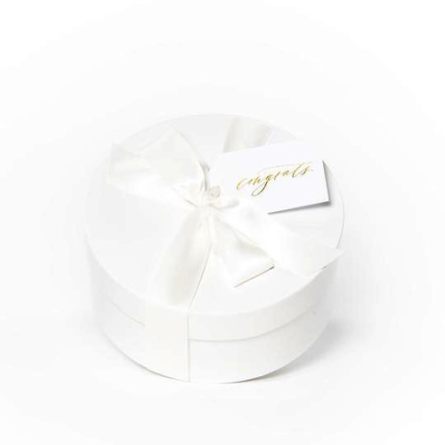 New born paper baby round baby gift box