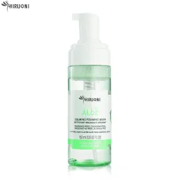 OEM Design Pump Bottle Packaging Korean For Oily And Sensitive Skin Lavender Aloe Vera Face Cleanser Mousse