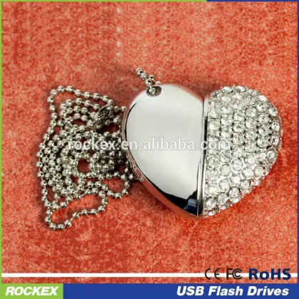 promotional Diamond heart USB flash drives