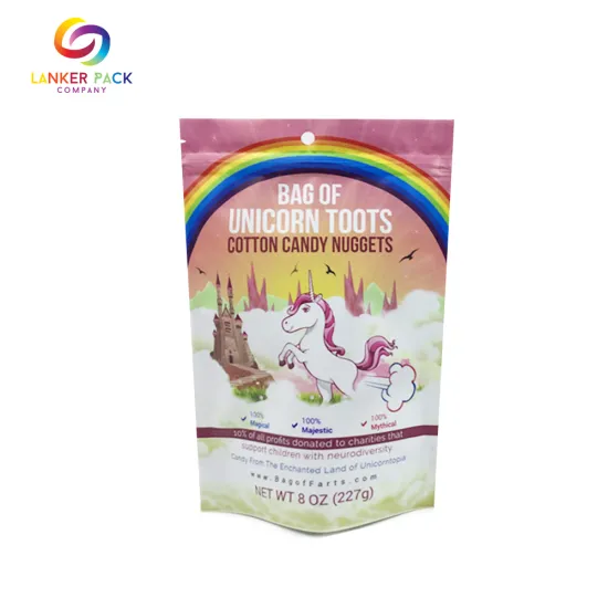 Laminated Plastic Resealable Ziplock Snack Packaging Bags