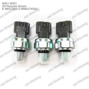 Oil Pressure Sensor for Isuzu Engines (499000-7341, 8-98027456-0, 8980274560) Compatible with 4HK1, 6HK1, ZX200-3, ZX210-3, ZX220-3