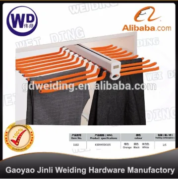 top mounted sliding rail cloth rack