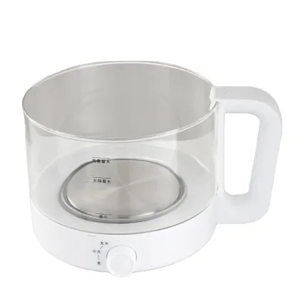 Latest Electric Glass Cooking Pot - 1.5L White Shell Hot Pot for Home Use