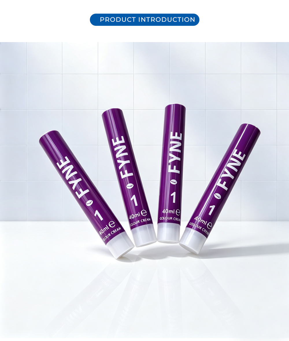Custom Hair Dye Aluminum Soft Packaging Tubes X Φ25 tube