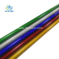 Custom logo cheap price colored carbon fiber tube