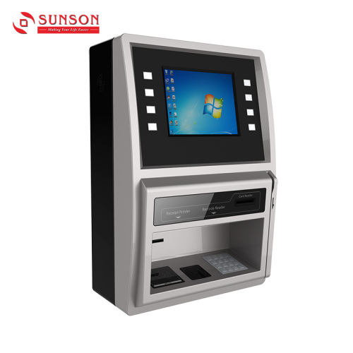 Wall-mount Bank Card Non-cash ATM with AD Player