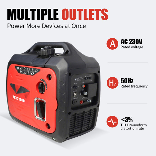 Generador Inversor Portátil 1800W 2200W Máx.