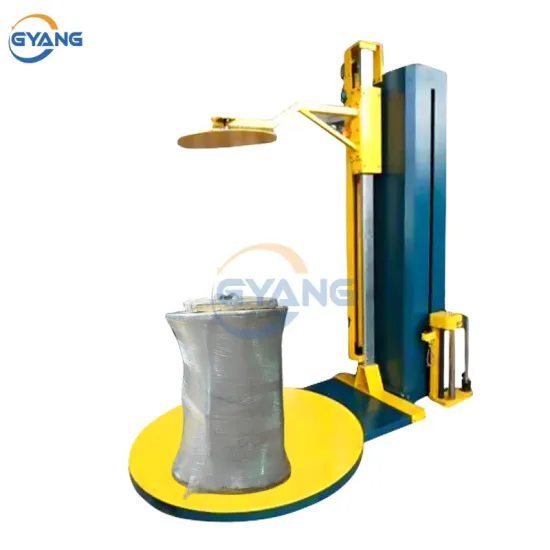 Fully Automatic Stretch Film Pallet Wrapper with Roller Conveyor