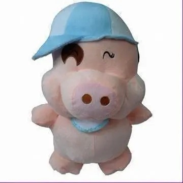 Plush Pig Toy Plush Pig  Toy With Hat Pink Pig Stuffed Toy