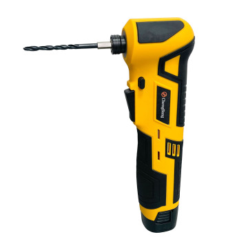 18V Portátil Recarregável sem fio Broca: Kit de chave de fenda a bateria de 90 graus de ângulo reto com função de torque elétrico