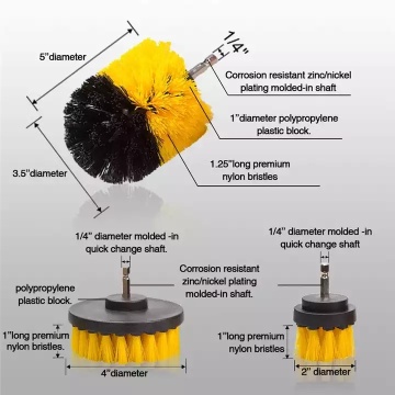 Bohrbürsten Kit Plastikrunde Reinigungsbürste