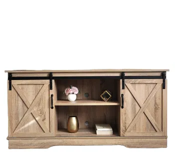 Sliding Barn Doors TV Stand for Home